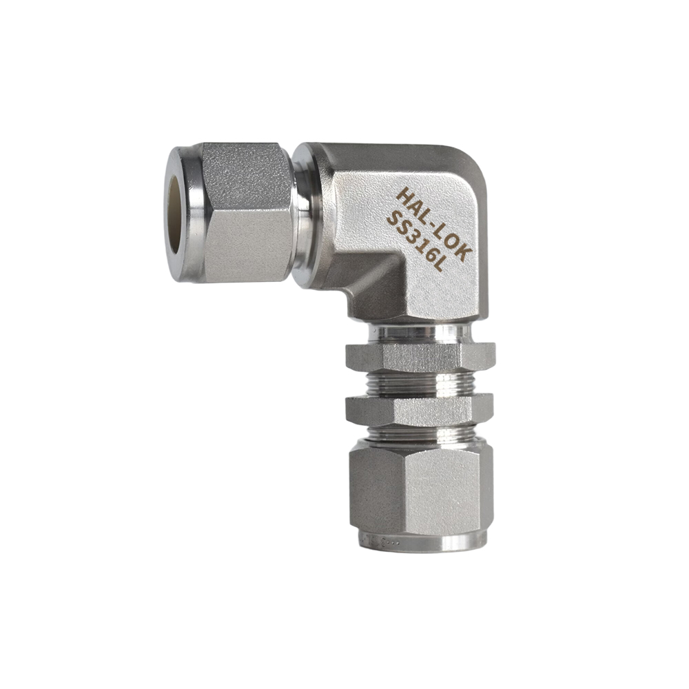 直角卡套穿板接头